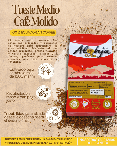 Café molido tueste claro (Premium Café Alta Montaña) - 2