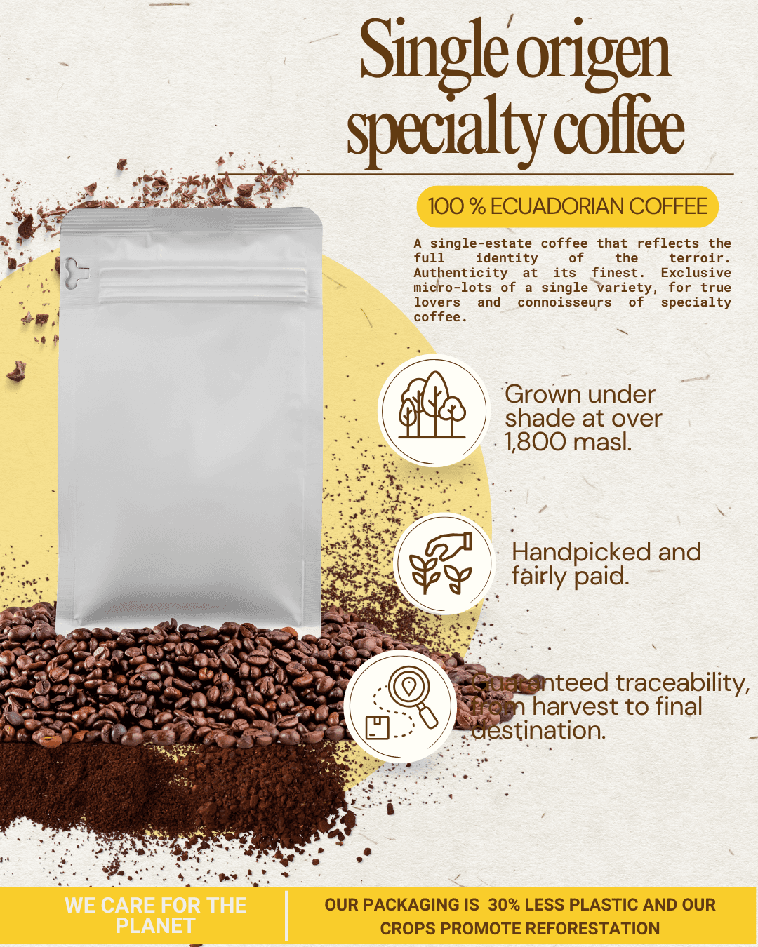 Café en grano 1 kg origen (tueste claro)