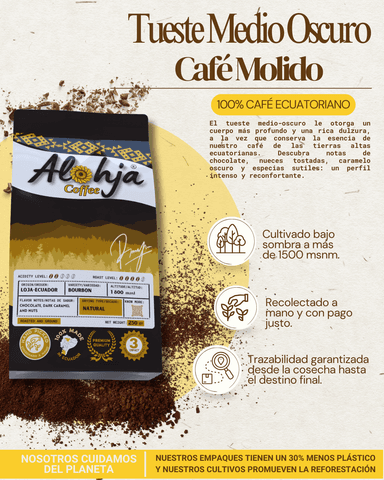 Café molido tueste oscuro (Premium Café Cordillera) - 2