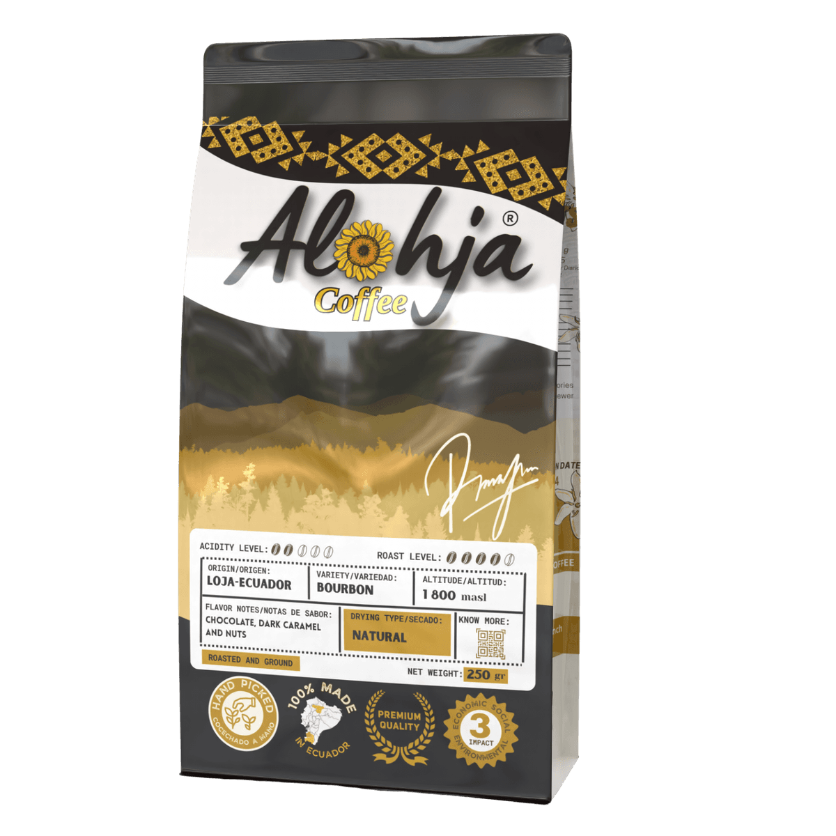 Café molido tueste oscuro (Premium Café Cordillera)