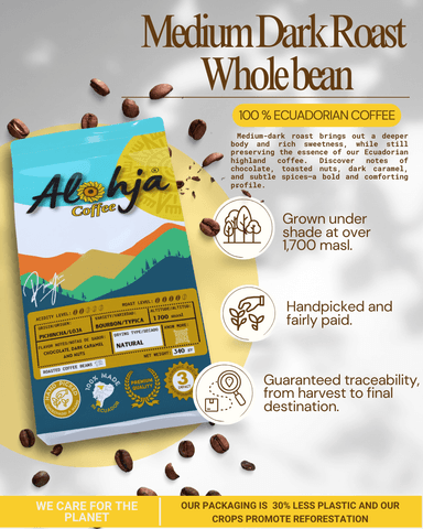 Café en grano tueste oscuro 340 gr (Café Selva Negra) - 3